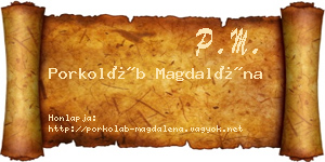 Porkoláb Magdaléna névjegykártya